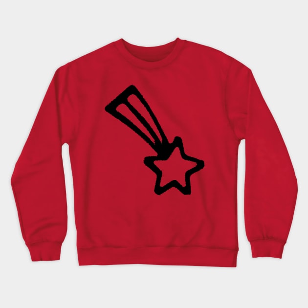 Shooting Star Design Crewneck Sweatshirt by penandinkdesign@hotmail.com